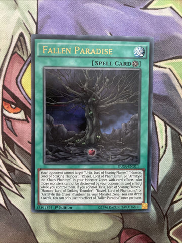 DUSA-EN031 Fallen Paradise Ultra Rare 1st Edition NM Yugioh Card