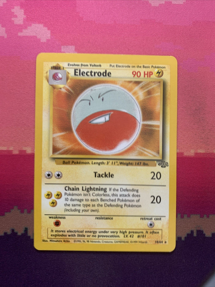 Pokemon Card Electrode Jungle Rare 18/64 Near Mint