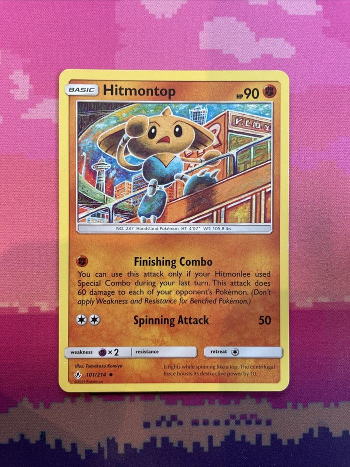 Pokemon Card Hitmontop Unbroken Bonds Uncommon 101/214 Near Mint