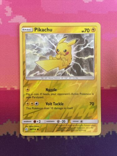 Pokemon Card Pikachu Cosmic Eclipse Reverse Holo 66/236 Near Mint