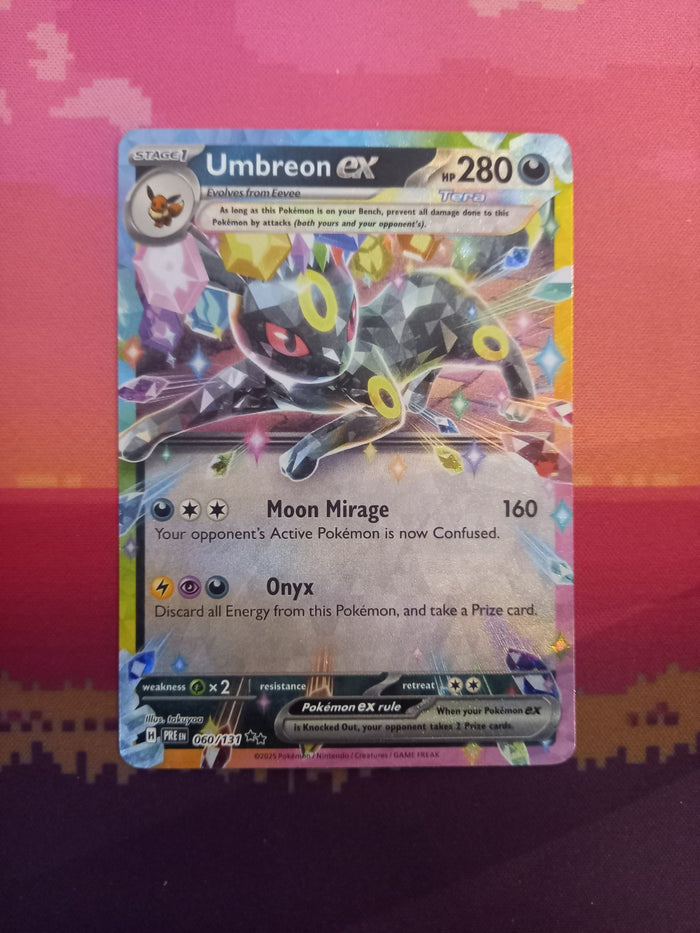 Pokemon Card Umbreon ex 060/131 Double Rare Prismatic Evolutions Near Mint