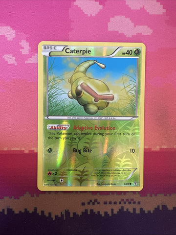 Pokemon Card Caterpie Generations Reverse Holo 3/83 Near Mint