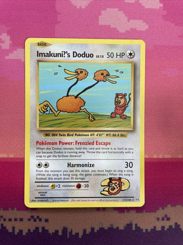 Pokemon Card Imakuni?s Doduo 112/108 Evolutions Secret Rare Near Mint
