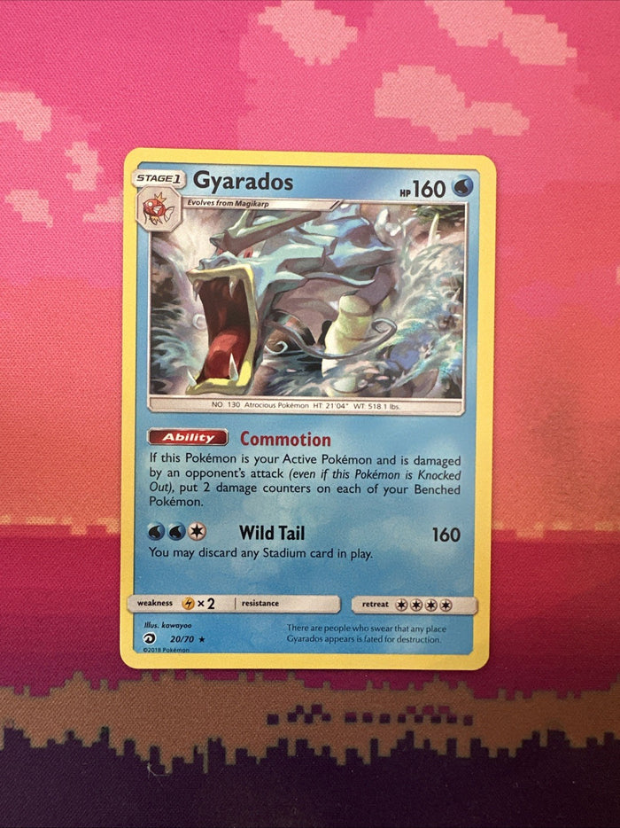 Pokemon Card Gyarados Dragon Majesty Holo Rare 20/70 Near Mint
