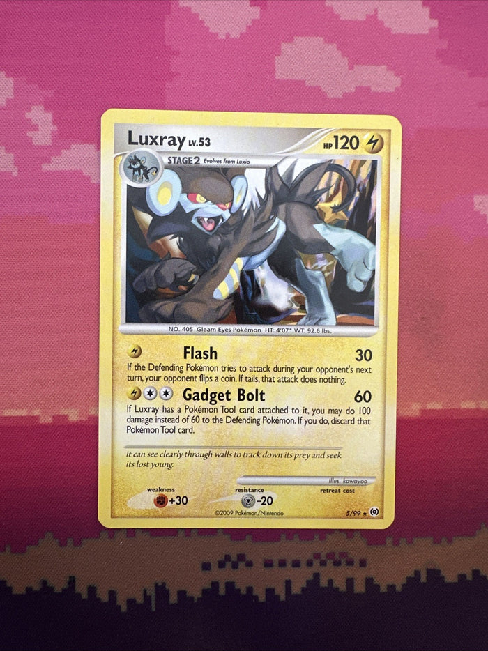 Pokemon Card Luxray Arceus Rare 5/99 Near Mint