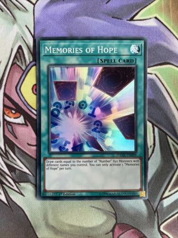 DANE-EN099 Memories Of Hope Super Rare 1st Edition Near Mint Yugioh Card