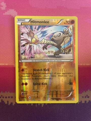 Pokemon Card Hitmonlee Generations Reverse Holo Rare 47/83 Near Mint