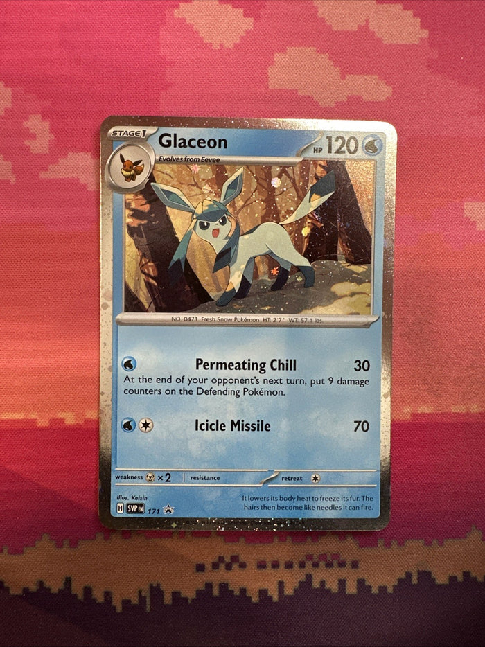 Pokemon Card Glaceon 171 Black Star Promo Holo Near Mint