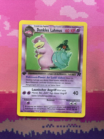 Pokemon Card Dark Slowbro Team Rocket 1st Edition Rare 29/82 German Near Mint