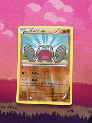 Pokemon Card Geodude Generations Reverse Holo 43/83 Near Mint