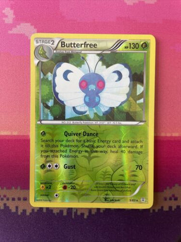 Pokemon Card Butterfree Generations Reverse Holo Rare 5/83 Near Mint