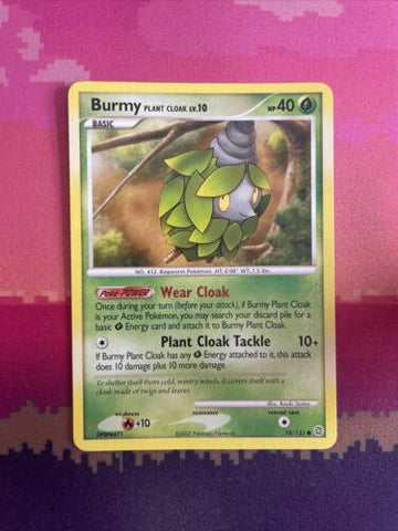 Pokemon Card Burmy Secret Wonders Common 78/132 Near Mint