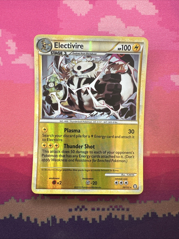 Pokemon Card Electivire Triumphant Reverse Holo Rare 20/102 Near Mint