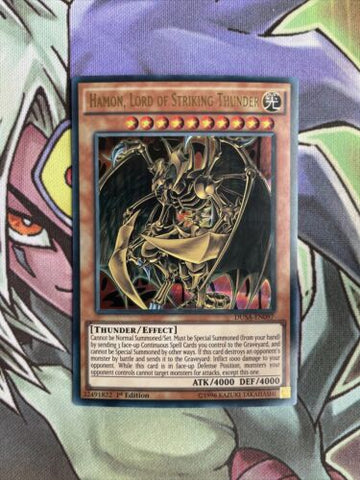 DUSA-EN097 Hamon,  Lord Of Striking Thunder Ultra Rare Near Mint Yugioh Card