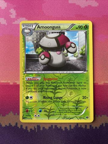 Pokemon Card Amoonguss Next Destinies Reverse Holo Rare 9/99 Near Mint