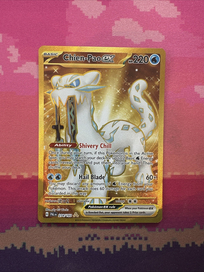 Pokemon Card Chien-Pao ex 274/193 Hyper Rare Paldea Evolved Near Mint