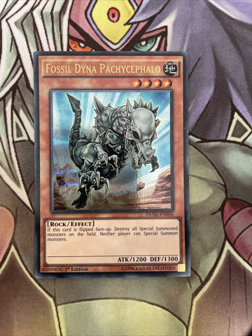 DUSA-EN066 Fossil Dyna Pachycephalo Ultra Rare 1st Edition NM Yugioh
