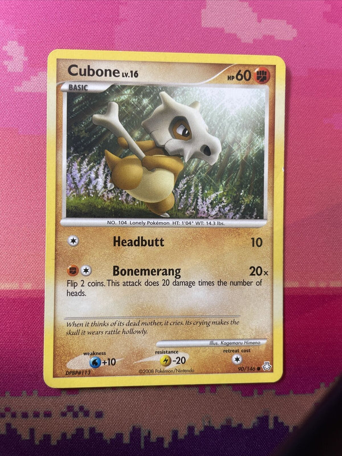 Pokemon Card Cubone Legends Awakened Common 90/146 Near Mint