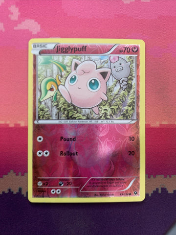 Pokemon Card Jigglypuff Fates Collide Reverse Holo 65/124 Near Mint
