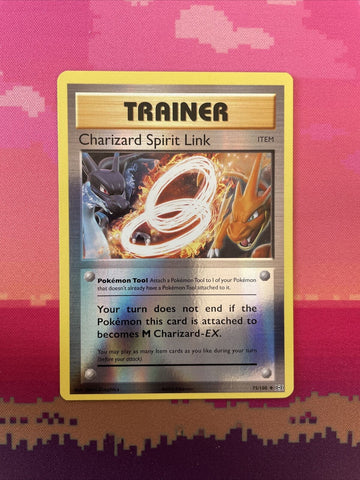 Pokemon Card Charizard Spirit Link Evolutions Reverse Holo 75/108 Near Mint