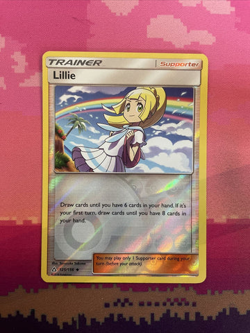 Pokemon Card Lillie Ultra Prism Reverse Holo Uncommon 125/156 Near Mint