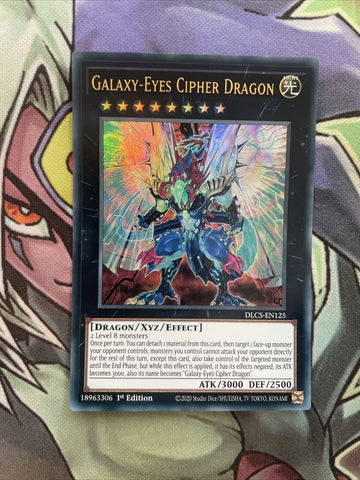 DLCS-EN125 Galaxy-Eyes Cipher Dragon Ultra Rare 1st Edition NM Yugioh Card