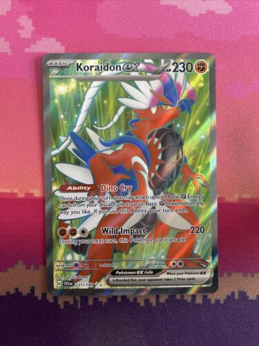 Pokemon Card Koraidon ex 231/198 Scarlet & Violet Full Art Near Mint