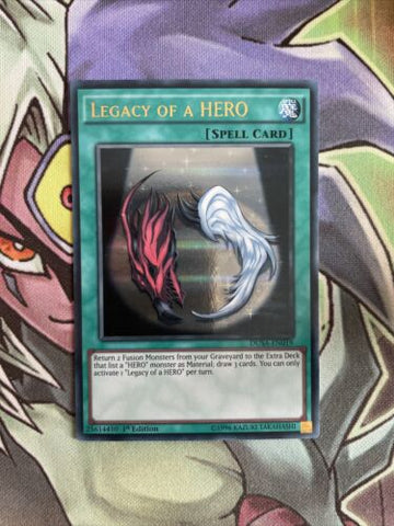 DUSA-EN019 Legacy Of A Hero Ultra Rare 1st Edition NM Yugioh Card
