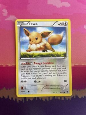 Pokemon Card Eevee Furious Fists Common 80/111 Near Mint