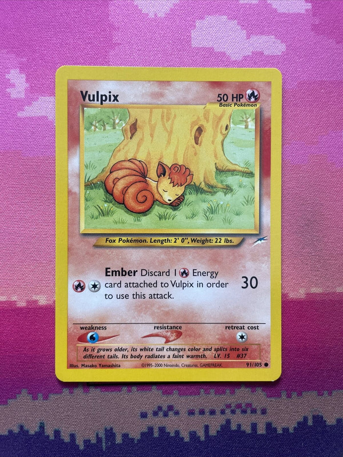 Pokemon Card Vulpix Team Up Reverse Holo 15/181 Near Mint