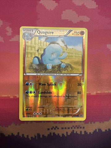 Pokemon Card Quagsire Ancient Origins Reverse Holo 39/98 Near Mint
