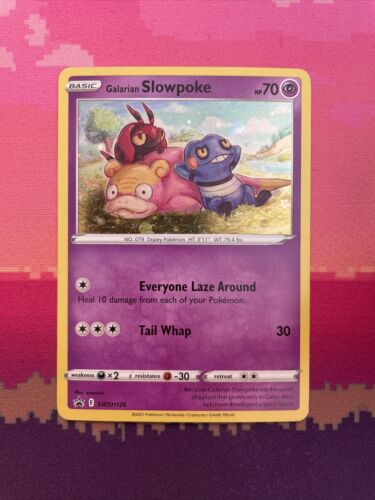 Pokemon Card Galarian Slowpoke SWSH126 Black Star Promo Holo Near Mint