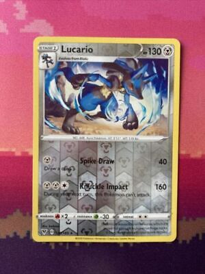 Pokemon Card Lucario Vivid Voltage Reverse Holo Rare 120/185 Near Mint
