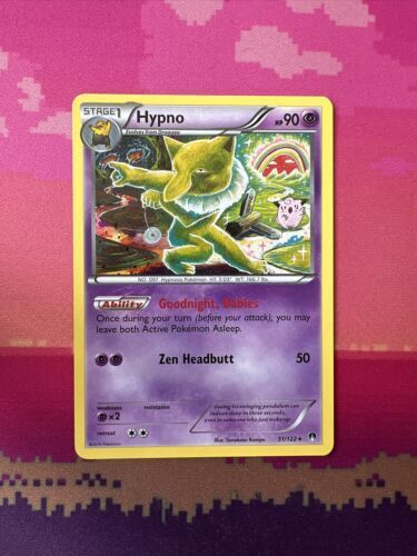 Pokemon Card Hypno Breakpoint Rare 51/122 Near Mint