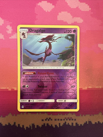 Pokemon Card Dragalge Forbidden Light Reverse Holo Rare 53/131 Near Mint
