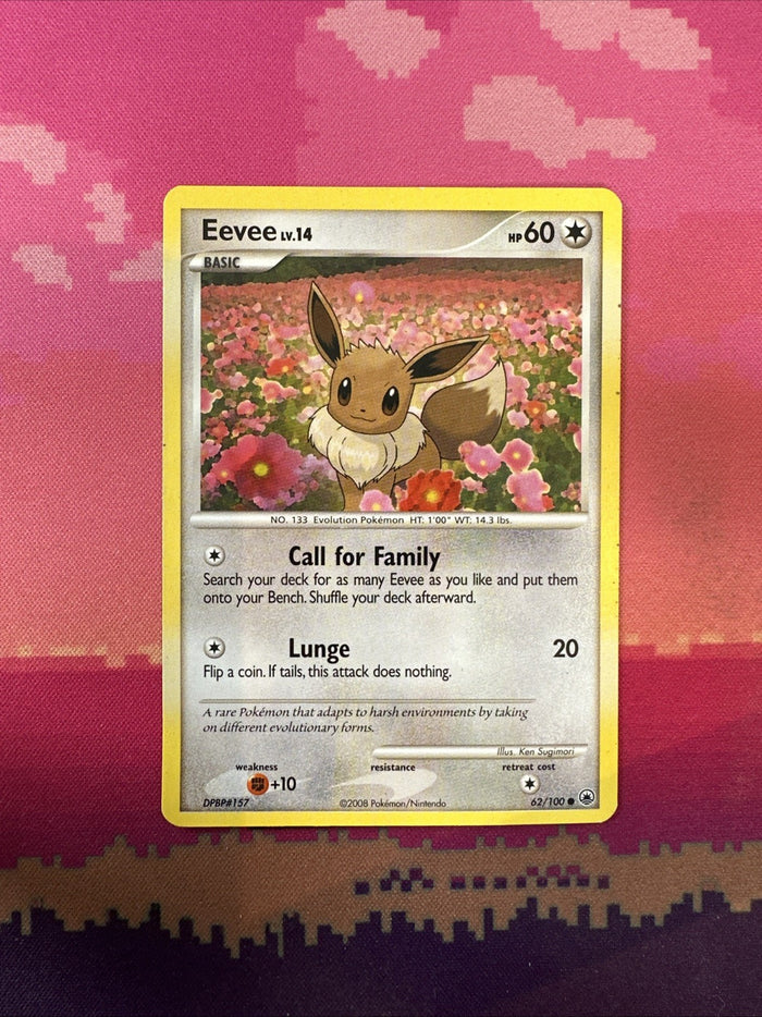 Pokemon Card Eevee Majestic Dawn Common 62/100 Near Mint