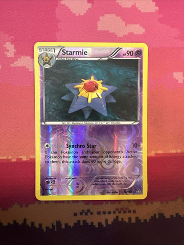 Pokemon Card Starmie Primal Clash Reverse Holo Rare 73/160 Near Mint