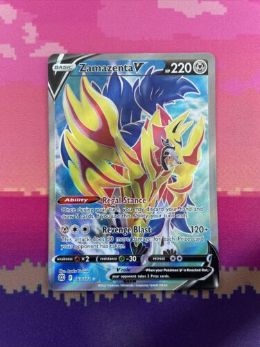 Pokemon Card Zamazenta V 163/172 Ultra Rare Brilliant Stars Near Mint