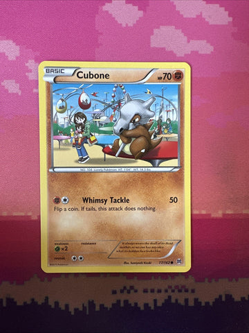 Pokemon Card Cubone Breakthrough Common 77/162 Near Mint