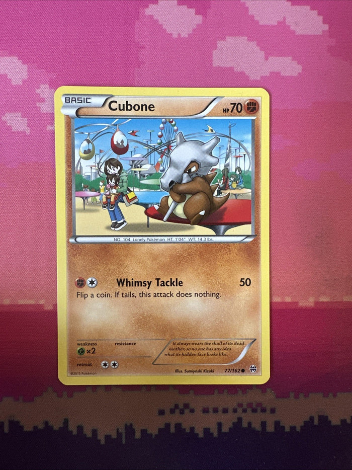 Pokemon Card Cubone Breakthrough Common 77/162 Near Mint