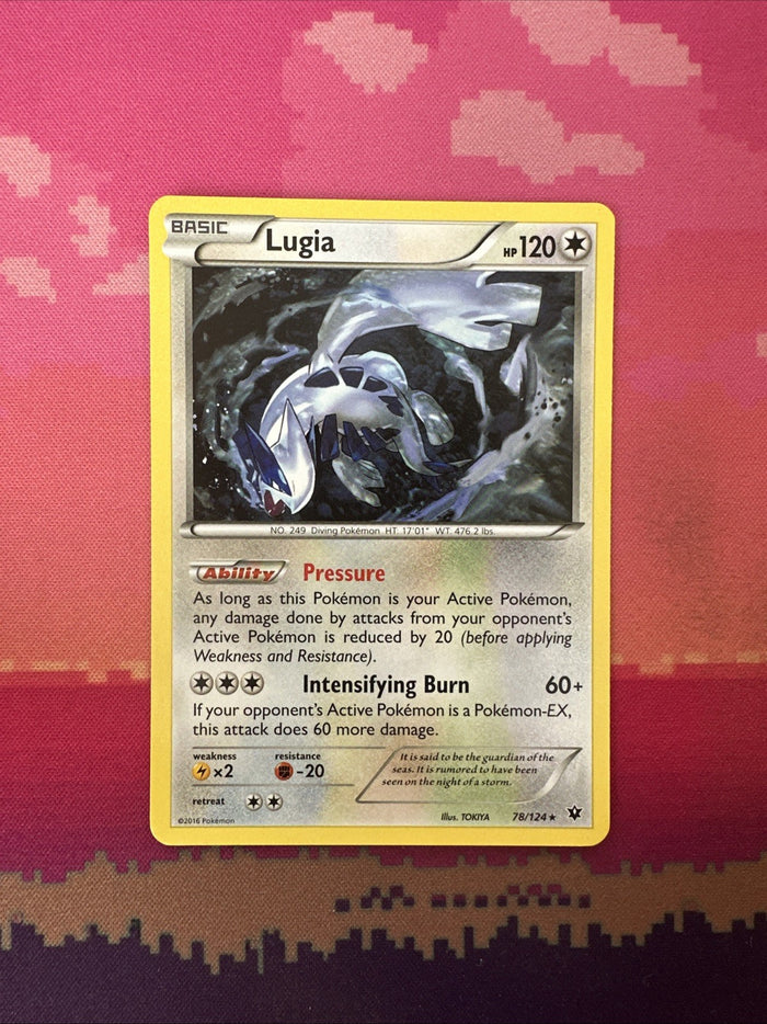 Pokemon Card Lugia Fates Collide Rare 78/124 Near Mint