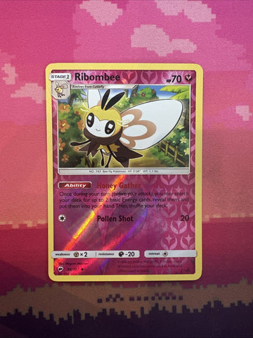 Pokemon Card Ribombee Burning Shadows Reverse Holo 96/147 Near Mint