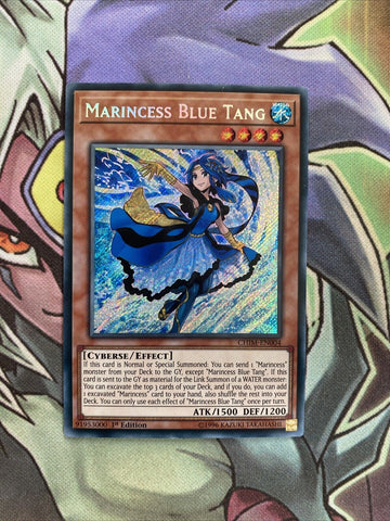 CHIM-EN004 Marincess Blue Tang Secret Rare 1st Edition NM Yugioh Card