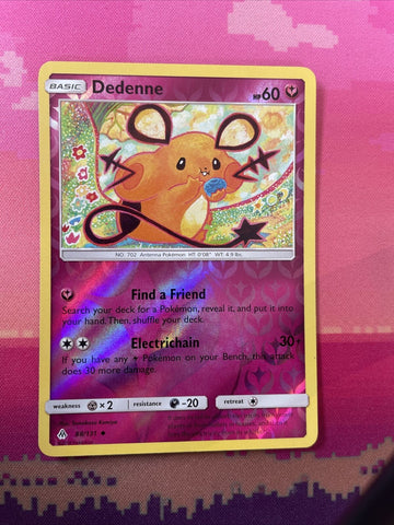 Pokemon Card Dedenne Forbidden Light Reverse Holo 88/131 Near Mint