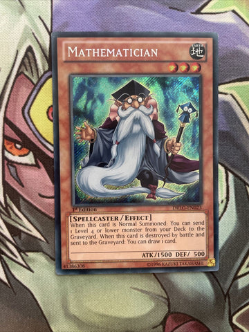DRLG-EN023 Mathematician Secret Rare 1st Edition NM Yugioh Card