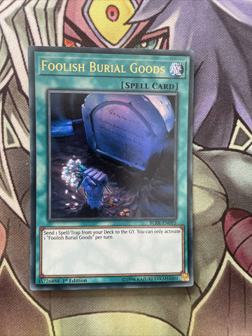 BLRR-EN095 Foolish Burial Goods Ultra Rare 1st Edition NM Yugioh Card