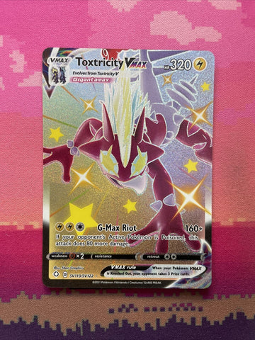 Pokemon Card Toxtricity VMAX SV113/SV122 Shining Fates Near Mint
