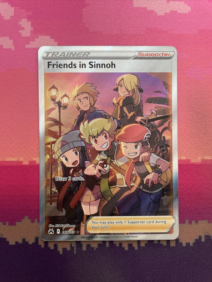Pokemon Card Friends In Sinnoh 149/159 Ultra Rare Crown Zenith Near Mint