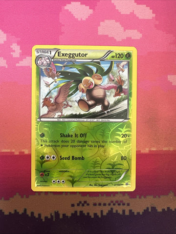 Pokemon Card Exeggutor Roaring Skies Reverse Holo 2/108 Near Mint