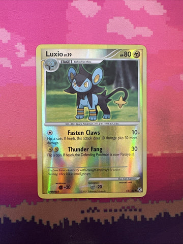 Pokemon Card Luxio Diamond & Pearl Reverse Holo 52/130 Near Mint